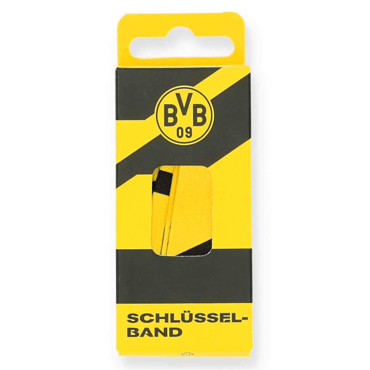 BVBのチームカラーである黒と黄色を基調としたストラップ。BVBのロゴとストライプ柄が施された魅力的なパッケージに入っています。ボルシア・ドルトムントのファンにぴったりです。