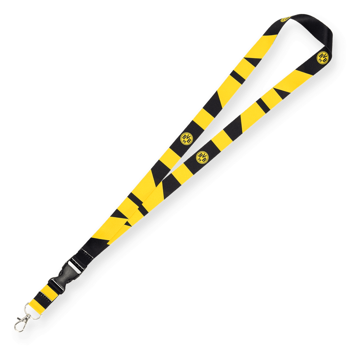 这款黑色与黄色相间的多特蒙德（BVB）钥匙扣设计醒目，印有多特蒙德队徽，是球迷们不可多得的时尚配饰。
