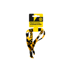 Elegante set di 3 braccialetti del BVB nei colori sociali nero e giallo, con il logo del BVB e motivi moderni: l'accessorio perfetto per i tifosi del Borussia Dortmund.