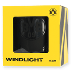 多特蒙德（Borussia Dortmund）黑色大号风灯，印有BVB 09标志，采用黑黄双色包装。