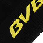 这款黑色与黄色相间的多特蒙德（BVB）冬季帽子配有黄色BVB徽标，并内置LED灯。是寒冷天气下球迷的理想之选。