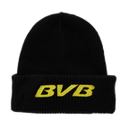 这款黑色多特蒙德（BVB）冬季帽配有醒目的黄色BVB标志和内置LED灯，确保最佳可见度，是球迷们既实用又时尚的配饰。