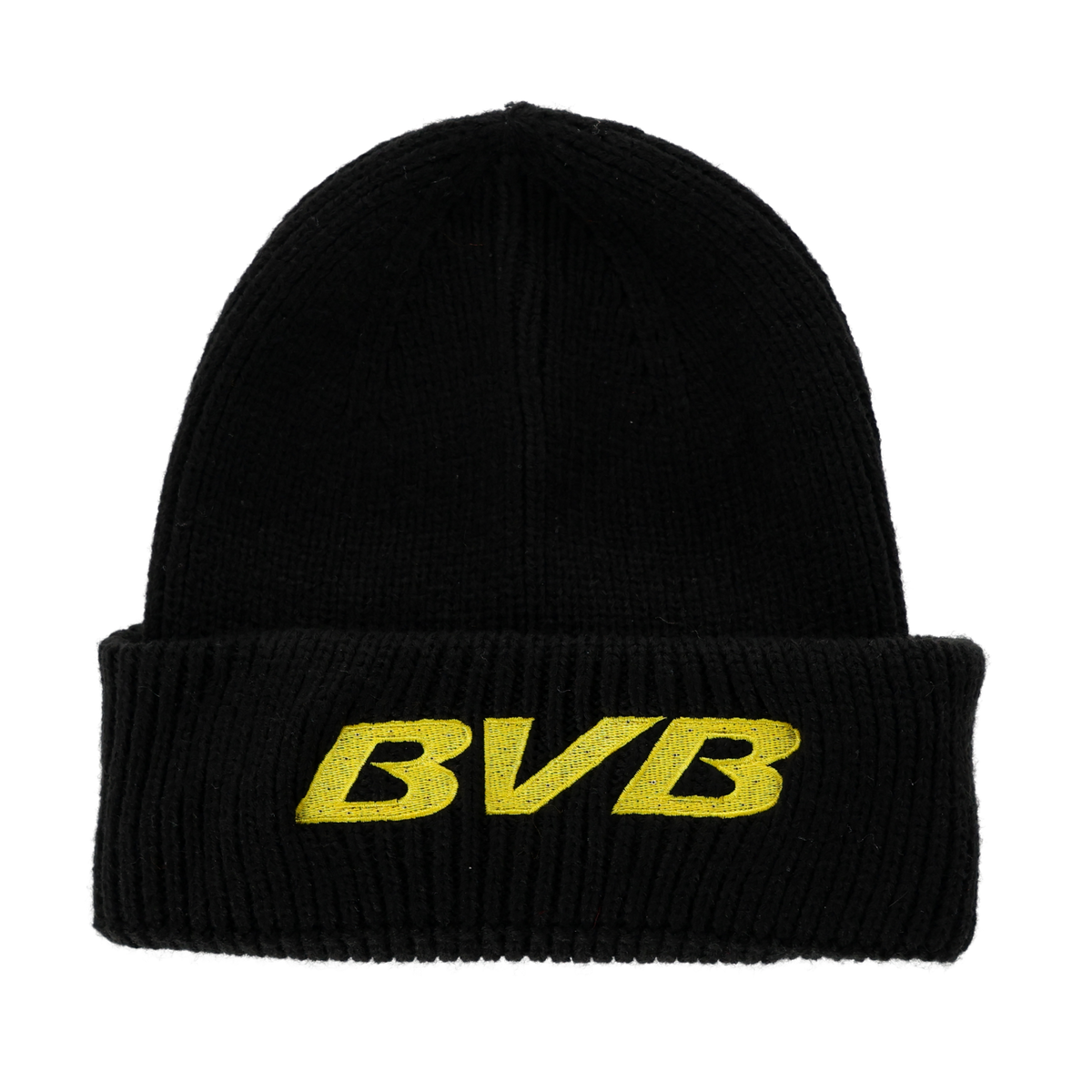 这款黑色多特蒙德（BVB）冬季帽配有醒目的黄色BVB标志和内置LED灯，确保最佳可见度，是球迷们既实用又时尚的配饰。