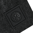 Black BVB placemats, sold as a set of 4 with an embossed BVB 09 logo, ideal for Borussia Dortmund fans.