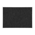 Set of four black BVB placemats made of high-quality felt, featuring a subtle BVB logo in one corner. Perfect for fans and suitable for everyday use.