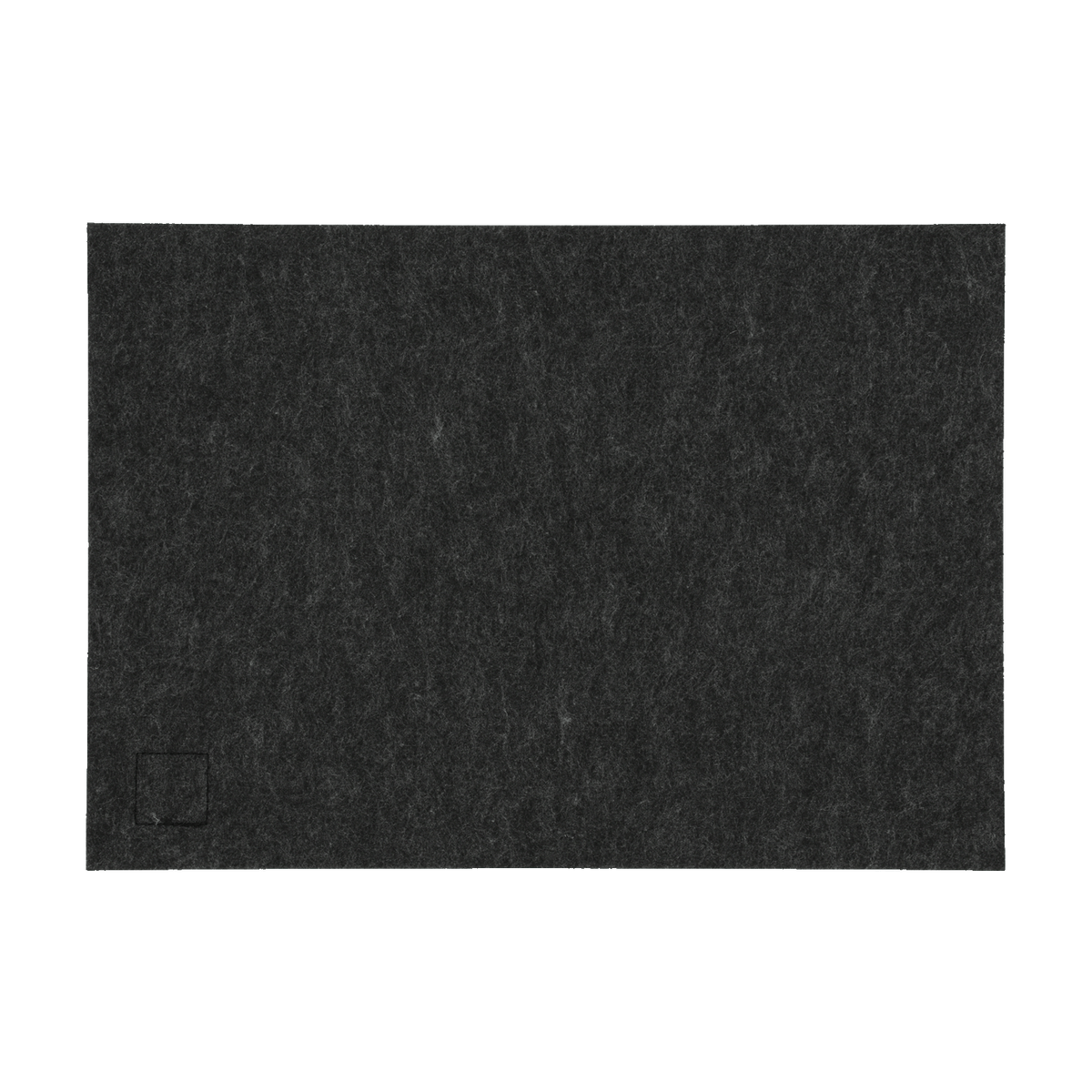Set of four black BVB placemats made of high-quality felt, featuring a subtle BVB logo in one corner. Perfect for fans and suitable for everyday use.