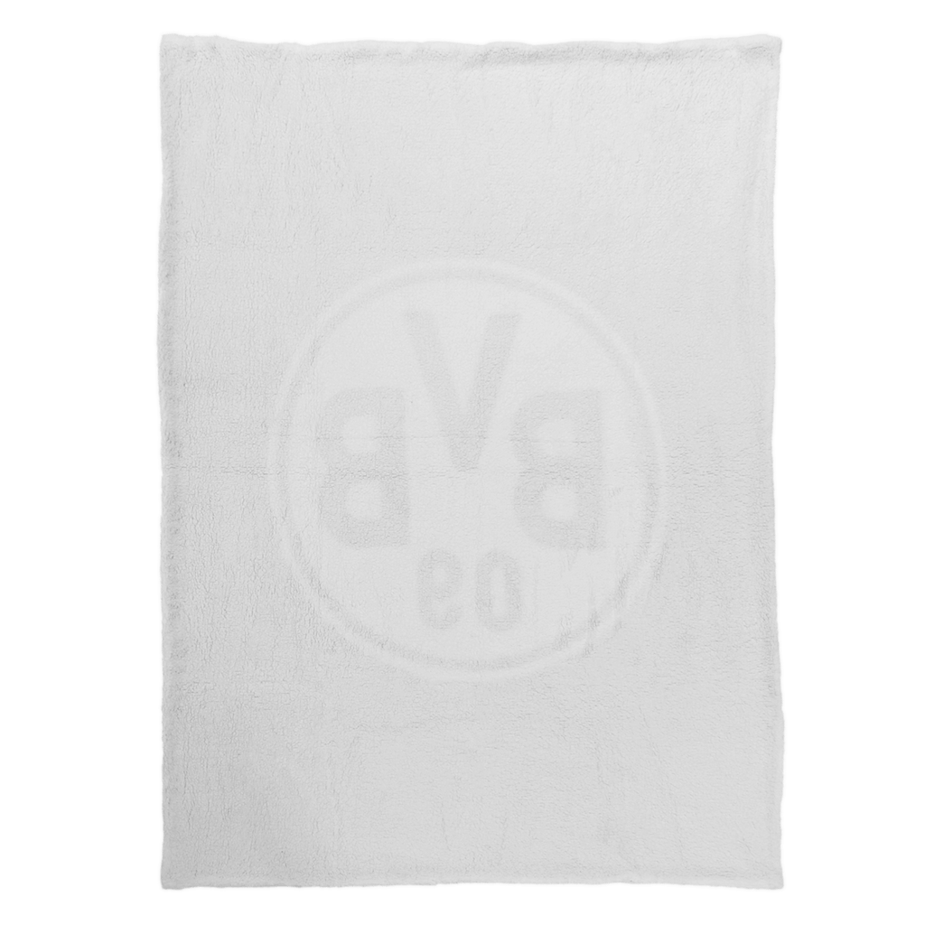Weiche BVB-Decke bedruckt mit dem großen Vereinslogo, gefertigt aus Sherpa-Material, ideal als stilvolle Heimdekoration oder Fanartikel.