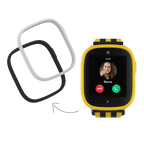 La BVB Edition Xplora X6Play est une montre connectée pour enfants aux couleurs noir et jaune, équipée d'une eSIM et de cadres interchangeables. L'accessoire idéal pour les petits fans du BVB.