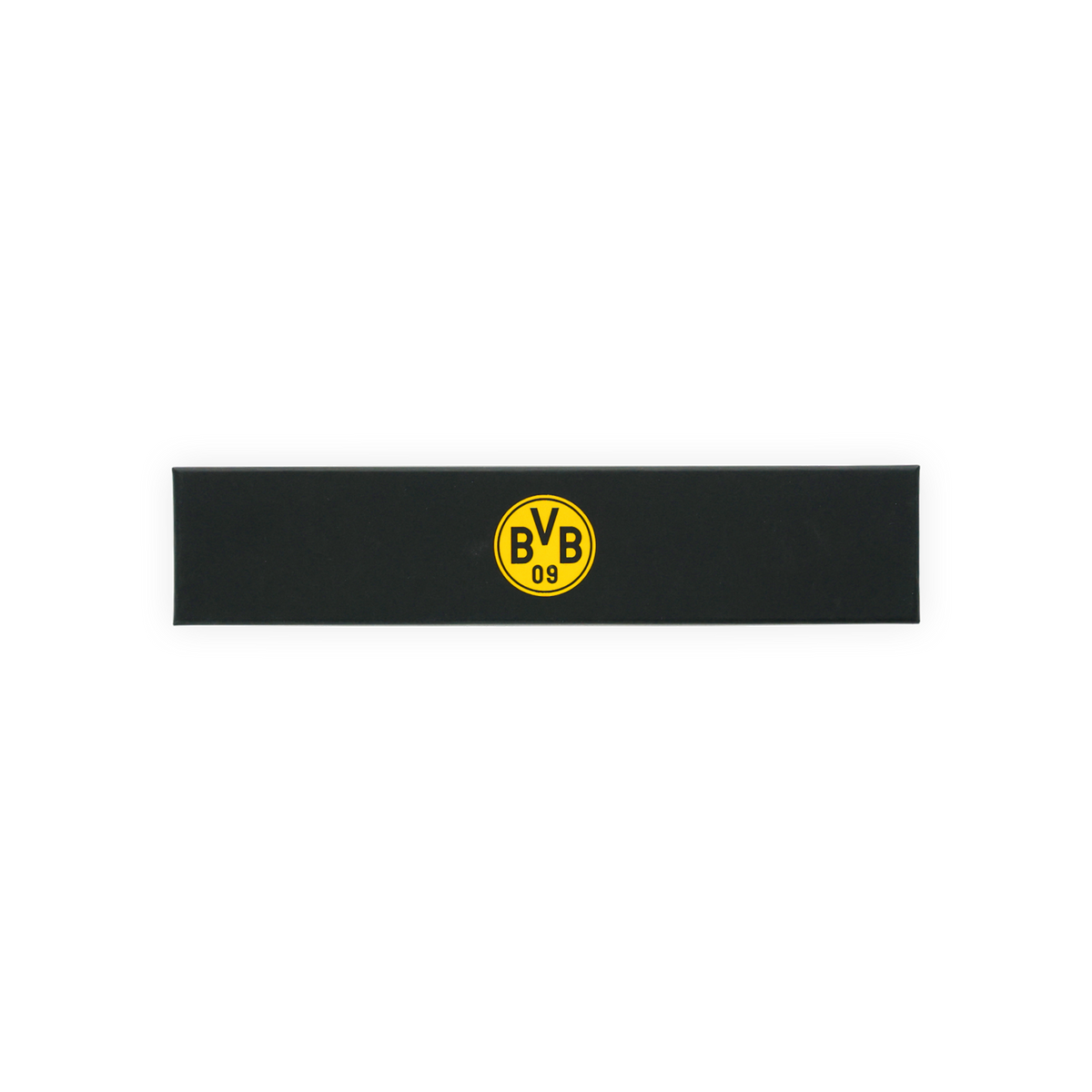 这款多特蒙德（BVB）儿童手表采用黑色包装，中央印有醒目的黄色BVB徽标，是送给年轻多特蒙德球迷的理想礼物