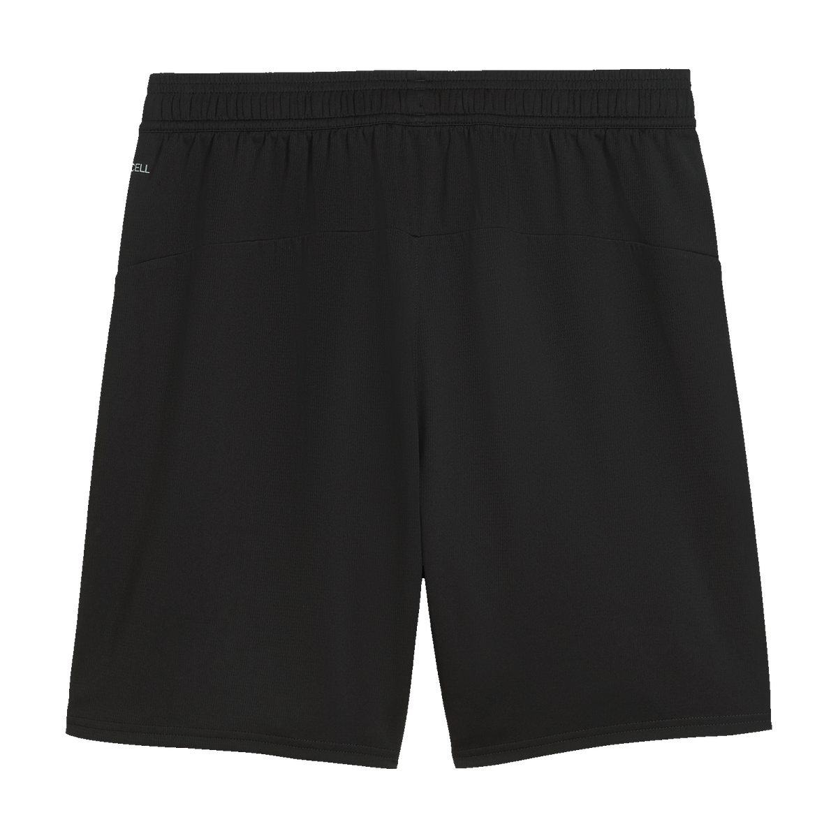 Rückansicht der einfarbigen schwarzen BVB-Trikothose aus der Kollektion 2025/26 Cup Edition. Geeignet für Fans und Sportbegeisterte.