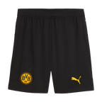 2025/26赛季黑色多特蒙德（BVB）杯款运动裤，配有黄色多特蒙德（BVB）和彪马（Puma）标志，非常适合球迷穿着和运动。