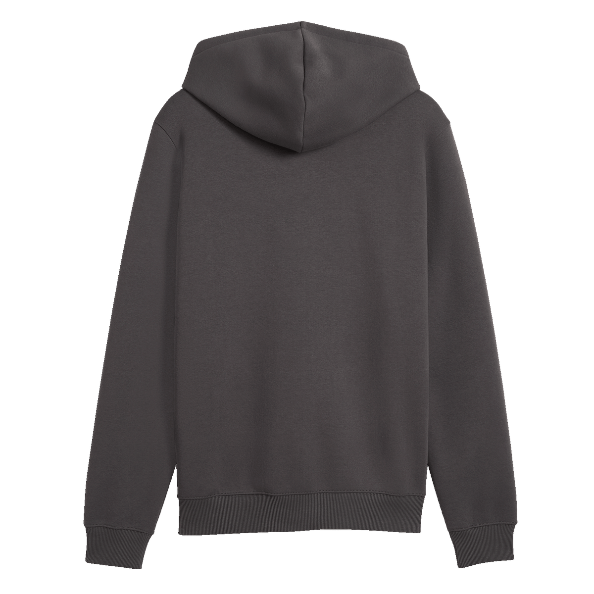 A rear view of a gray men's hooded sweatshirt from the BVB collection, featuring a simple and modern design.