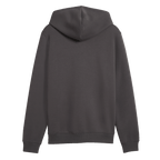 A rear view of a gray men's hooded sweatshirt from the BVB collection, featuring a simple and modern design.