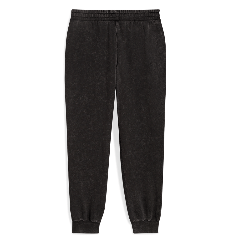 Black BVB PUMA Ess Elevated Women's Sweatpants made from a comfortable cotton blend, ideal for sports and leisure.
