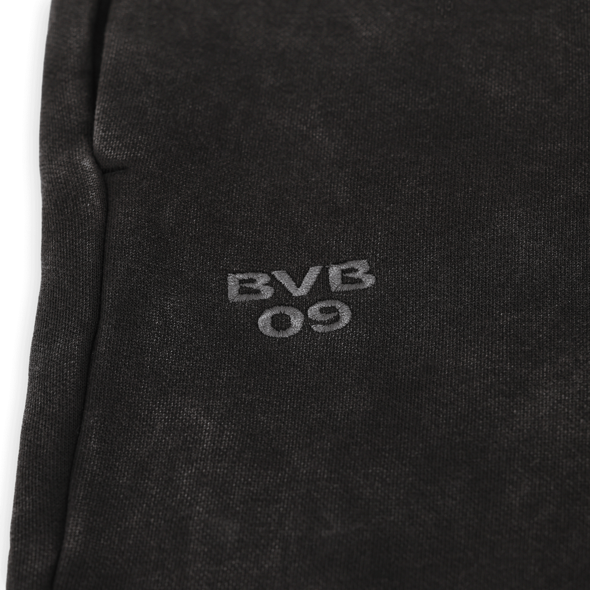 Black women's sweatpants from the BVB PUMA Ess Elevated collection with an embroidered BVB 09 logo, perfect for leisure and sports.