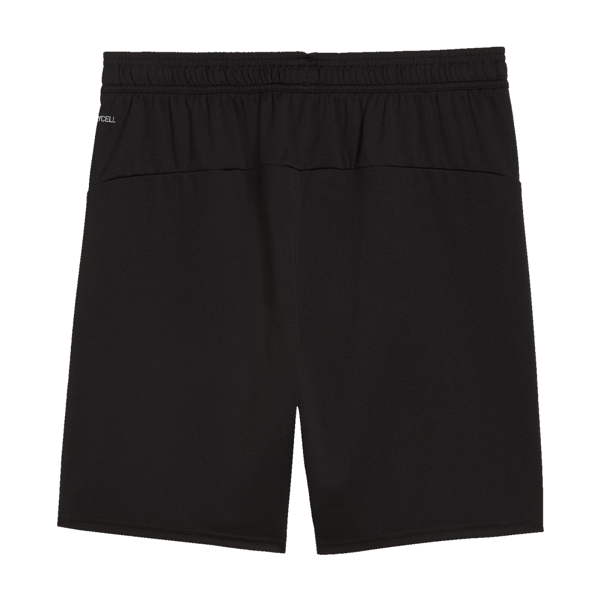 Schwarze Trikothose der BVB-Kollektion 100 Jahre Rote Erde, ideal für Fans und Sport. Rückansicht mit elastischem Bund.
