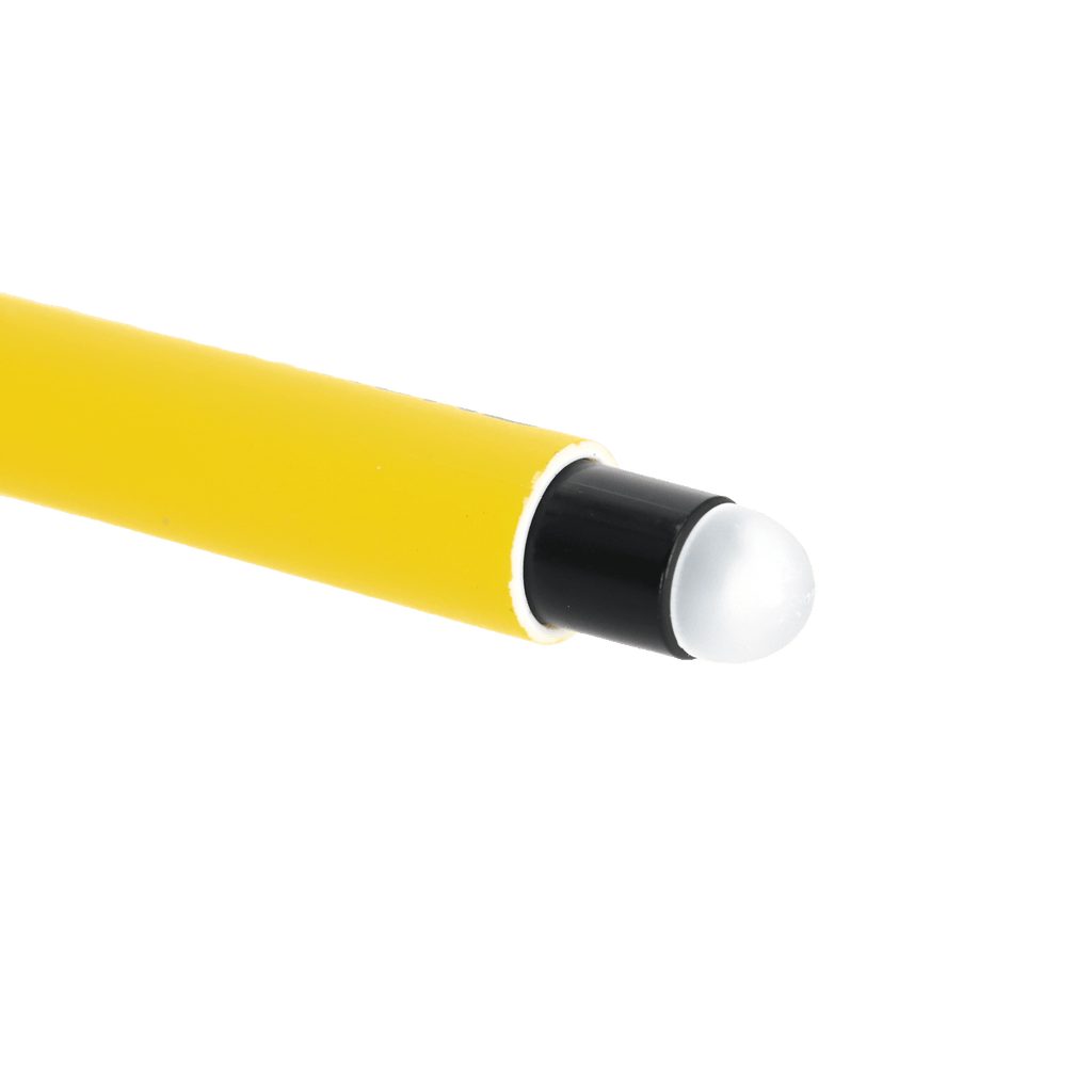 Erasable BVB gel pen in black-and-yellow design with the EMMA logo, suitable as a fan item or writing utensil for Borussia Dortmund fans.