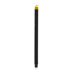 Un stylo gel noir du BVB avec des touches de jaune, une mine effaçable et un motif représentant un lutin, idéal pour les supporters du Borussia Dortmund.