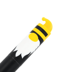 Stylo gel effaçable aux couleurs du BVB (noir et jaune) avec un motif représentant un lutin, idéal pour les supporters du BVB et comme accessoire d'écriture.