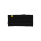 Schwarzes BVB-Winterstirnband aus weichem Material mit gelbem BVB-Emblem, ideal für kalte Tage.
