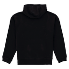 Schwarzer BVB-Hoodie mit Kapuze, Rückansicht, ideal für Fans des Vereins.