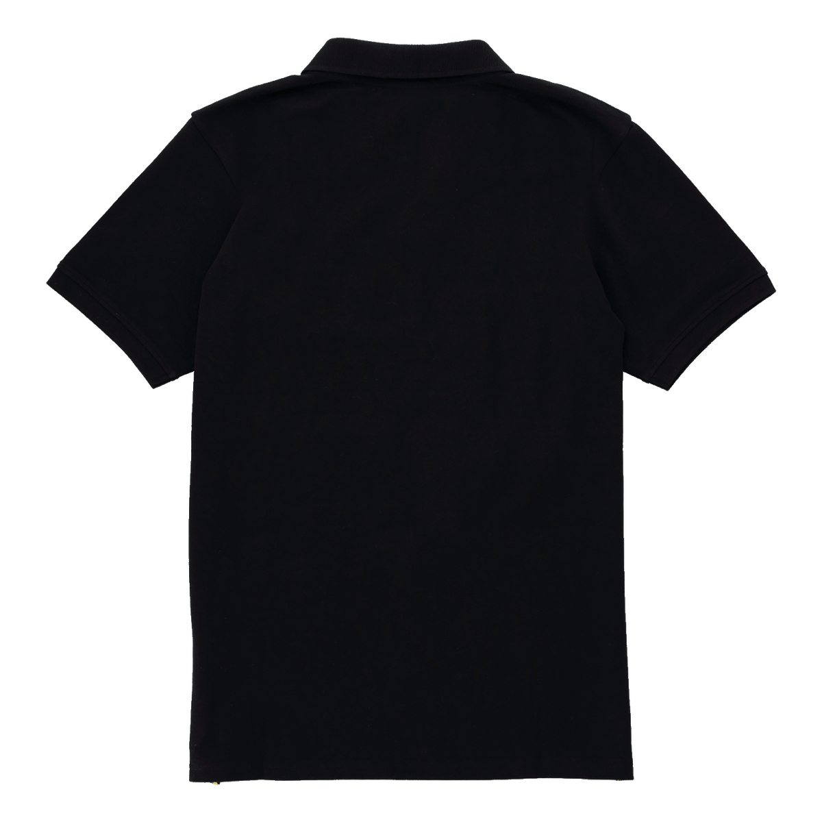 Polo noir BVB Elements II vu de dos, à manches courtes, au design moderne et épuré.