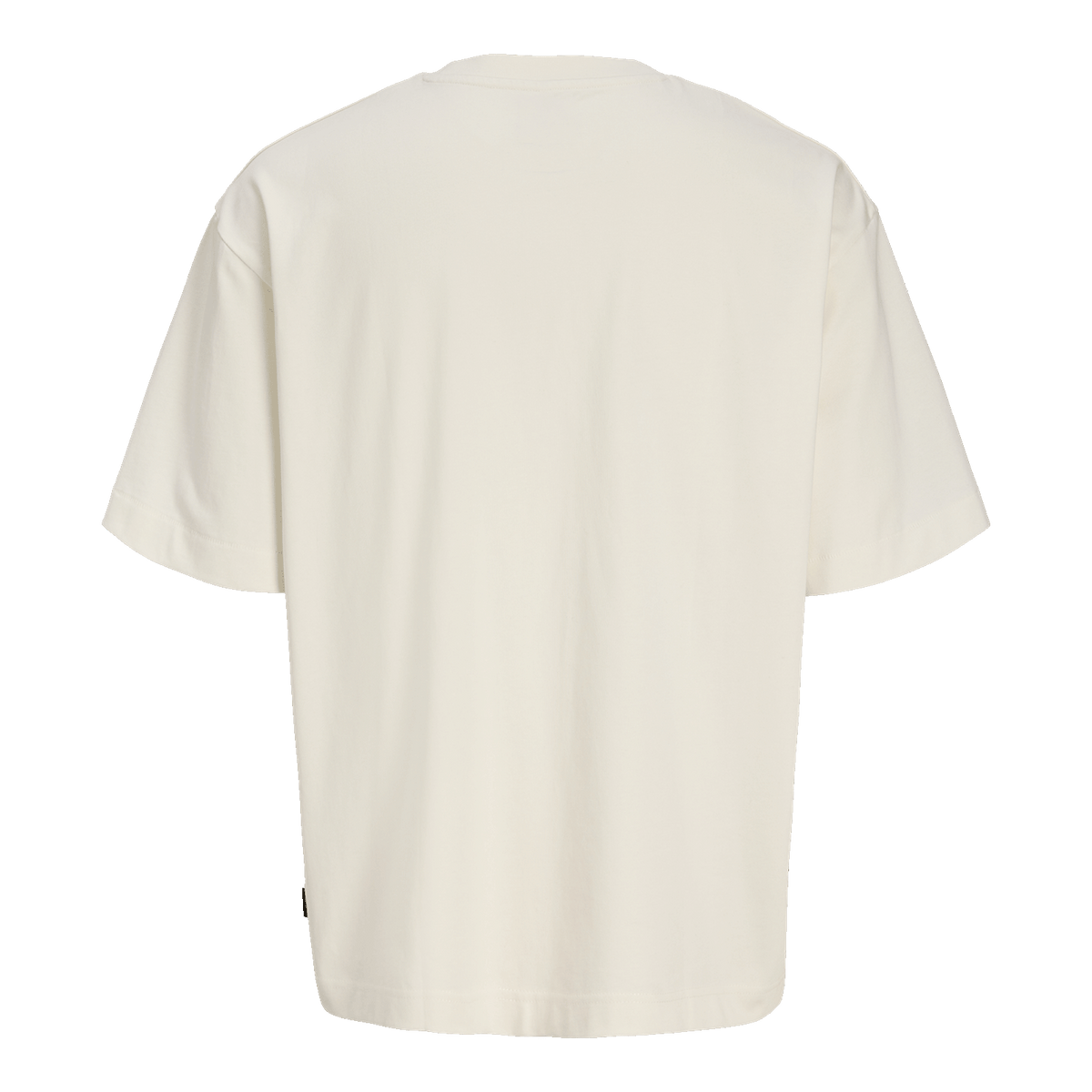 ベージュのBVB Tシャツ「Essentials II」の背面。ボルシア・ドルトムントのファンに向けたシンプルなデザイン。