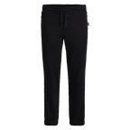 Pantalon de survêtement noir BVB Essentials II, confortable grâce à sa taille élastiquée, idéal pour le sport et le quotidien, avec un logo BVB discret.