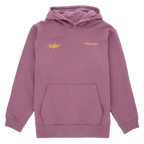 Violetter BVB-Hoodie mit gelbem Ballspielverein-Schriftzug und Borussia Dortmund Logo auf der Brust, sportlich und bequem.