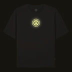 Black BVB T-shirt with a glow-in-the-dark effect and a glowing BVB logo in the center. Fan merchandise.