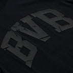 T-shirt noir BVB Heat II avec un grand logo BVB au style moderne, vue détaillée du motif.