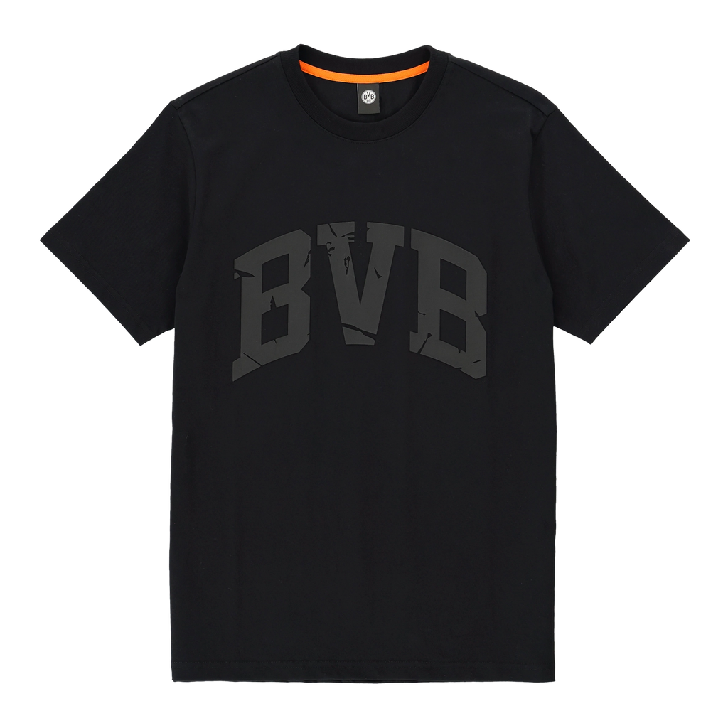 Le t-shirt noir BVB Heat II, orné d'un logo BVB bien visible sur la poitrine, vu de face.