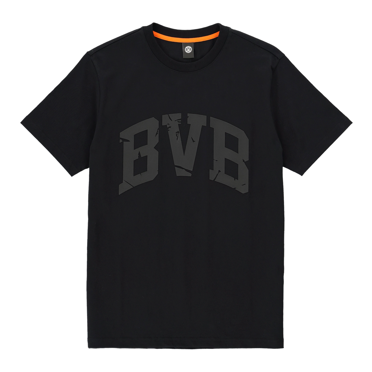 Le t-shirt noir BVB Heat II, orné d'un logo BVB bien visible sur la poitrine, vu de face.