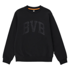 Pull noir de la collection BVB Heat II, avec un grand logo BVB sur le devant, vue de face.
