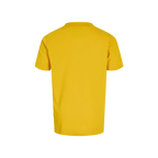 Vista posteriore di una maglietta gialla per bambini del BVB della collezione Essentials II, ideale per i giovani tifosi del Borussia Dortmund.