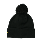 Bonnet noir du BVB orné d'un logo jaune du BVB, un accessoire tendance pour les supporters lors des journées froides.