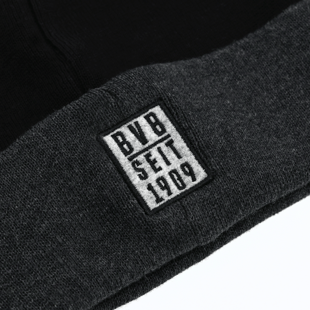 Casquette BVB noire et grise avec logo BVB brodé et inscription « depuis 1909 ». Un article de supporters du Borussia Dortmund.