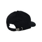 Schwarze BVB-Cap in kindgerechter Größe mit BVB 09-Logo und verstellbarem Metallverschluss, Rückansicht.