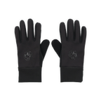 Schwarze Softshellhandschuhe mit BVB-Logo und Schriftzug BVB 09 in der Vorderansicht. Idealer Fanartikel für kältere Tage.