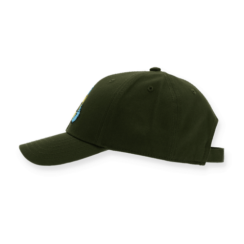 Casquette noir et jaune du BVB pour enfants, avec un motif de la Rue Sésame, photographiée de profil. Idéale comme article de fan et accessoire.