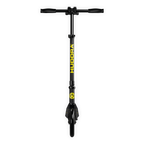 BVB-Tretroller von Hudora in schwarzgelbem Design mit BVB-Logo, ideal für Freizeit und Outdoor-Aktivitäten.