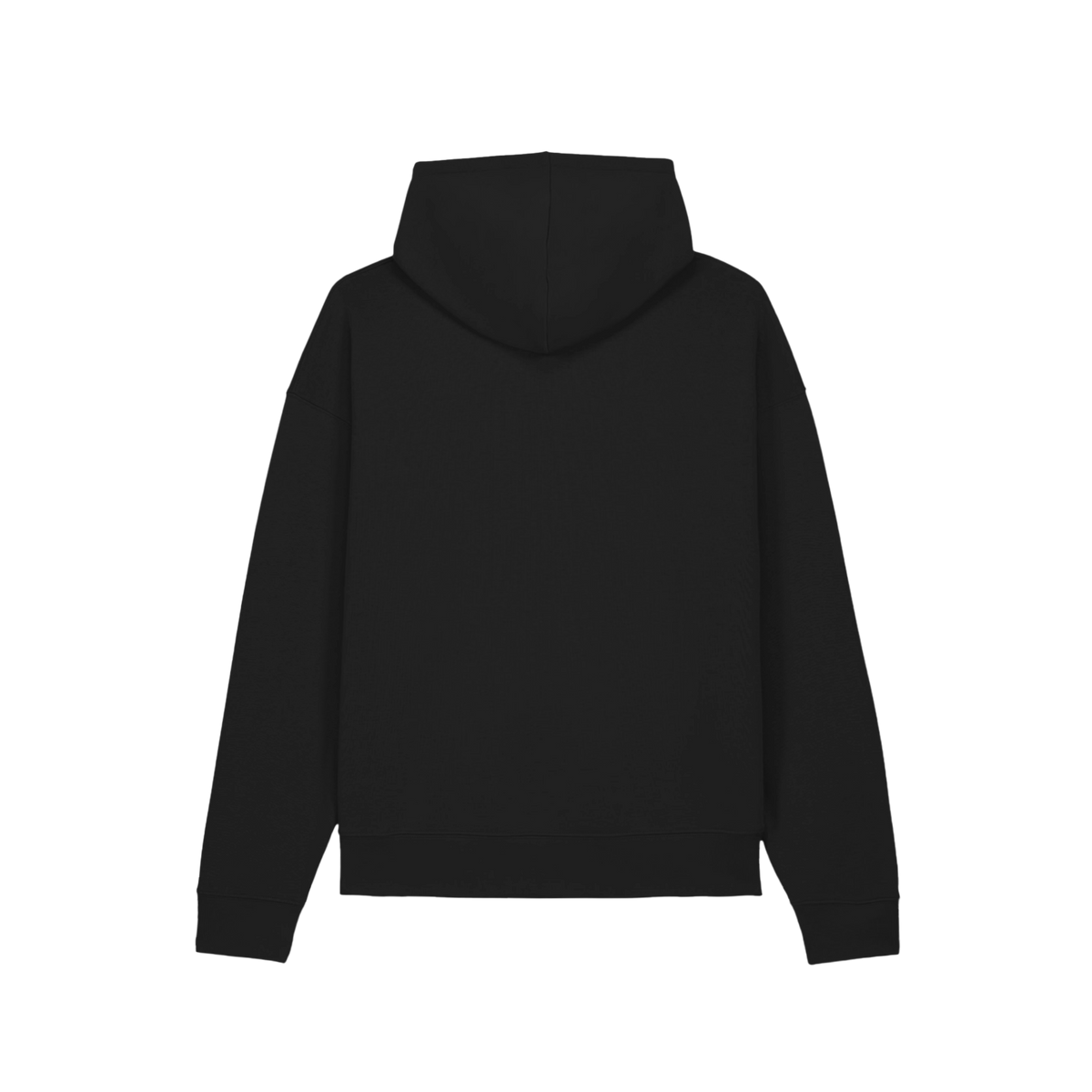 Hochwertiger schwarzer BVB-Kinder-Hoodie mit leuchtendem BVB-Logo, ideal für junge Fans von Borussia Dortmund.