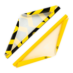 Zweier-Set BVB Geschenkpapier in schwarzgelbem Design mit BVB-Logo und auffälligem Streifenmuster, perfekt für Fans von Borussia Dortmund.