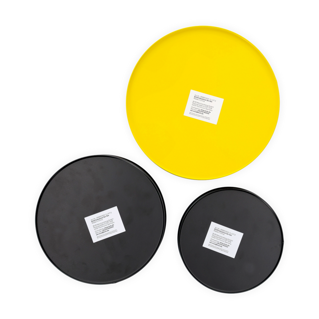 Il set di barattoli per biscotti del BVB, composto da tre barattoli rotondi nei colori nero e giallo, offre una pratica soluzione per conservare i biscotti ed è un articolo per tifosi del Borussia Dortmund.