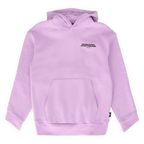 BVB Urban Hoodie in Lila mit kleinem Borussia Dortmund-Logo und Kängurutasche, Vorderansicht