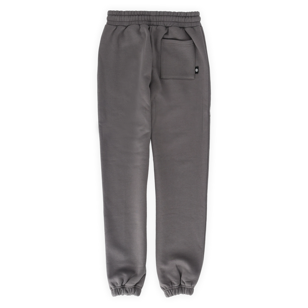 Graue BVB Urban Jogginghose für Freizeit, mit elastischem Bund und Tasche, perfekt für Fans von Borussia Dortmund.