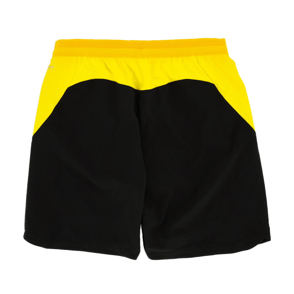 Schwarze BVB Trikothose 26-27 Authentic mit gelben Akzenten, ideal für Borussia Dortmund Fans.