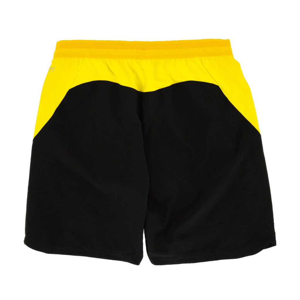 Pantalon de maillot noir du BVB 26-27 Authentic avec des touches de jaune, idéal pour les supporters du Borussia Dortmund.