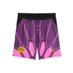 Pantalon de gardien de but violet-rose pour enfants, produit officiel du BVB, avec un motif graphique accrocheur, le logo du BVB et celui de PUMA.