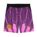 2026/2027赛季紫粉色多特蒙德（BVB）守门员球裤，配有PUMA标志和多特蒙德（BVB）队徽。